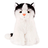  Мягкая игрушка Maxitoys, белый котик с чёрной мордочкой, 25 см 