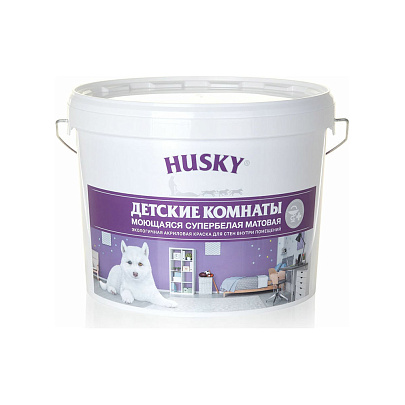  В/Д краска HUSKY для детских комнат 9л 