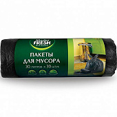 Мешки д/мусора 30 литров 30 штук 7мкм  Master FRESH MFGB3030R черные