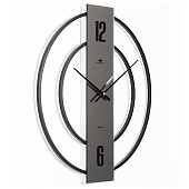  Часы Рубин Отражение 2, d 50 см, металл/зеркало, откр стрелка, черный, 5002-002 (5) 