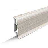 Плинтус Идеал Классик (под проводку) 55мм Ясень белый 2.2м Плинтус Идеал Классик (под проводку) 55мм Ясень белый 2.2м