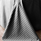  Комплект постельного белья Sateen De Luxe Евро сатин Мокрый асфальт 