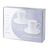 Набор кофейный 12пр "Prime" (6 персон) 130мл фарфор 380058 Набор кофейный 12пр "Prime" (6 персон) 130мл фарфор 380058