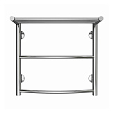  Полотенцесушитель водяной Verona 500/500 c полкой 2 пер. 1"-1/2" полированный Azario 