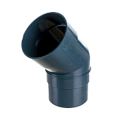 Колено 45° Docke PREMIUM, Графит Ral:7024
