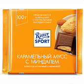  Шоколад молочный RITTER SPORT КАРАМЕЛЬНЫЙ МУСС 100 г 