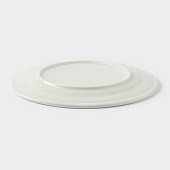 Тарелка Доляна White Label, d=20 см, фарфор, белая  1277450