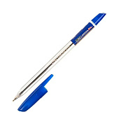  Ручка шариковая Linc Corona Plus синяя 0,7 мм, прозрачный корпус, 3002N/blue 