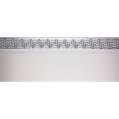 Карниз КЛЕВЕ ГАЛАНТ МЕАНДР 3х рядный с декор.планкой 50мм белый/хром 180см Карниз КЛЕВЕ ГАЛАНТ МЕАНДР 3х рядный с декор.планкой 50мм белый/хром 180см