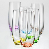  Набор стаканов для воды Клаб 350 мл 6шт "Ассорти" 25180/D4662/350 
