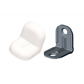  Уголок крепежный с накладкой малый, белый 