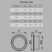 Фланец D125мм