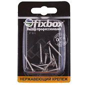 Саморезы универсальные нерж. ШУж 3,5х25мм, потайная голова, 10шт, Fixbox Саморезы универсальные нерж. ШУж 3,5х25мм, потайная голова, 10шт, Fixbox