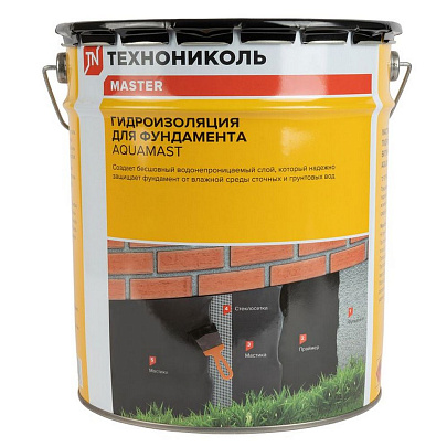  Мастика битумная AquaMast фундамент /18кг 