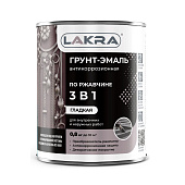  Грунт-эмаль 3 в 1 Белый Лакра  0,8кг 