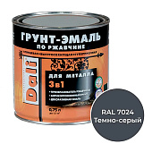 ГРУНТ - ЭМАЛЬ по ржавчине "DALI" cерый графит RAL 7024-0,75л ГРУНТ - ЭМАЛЬ по ржавчине "DALI" cерый графит RAL 7024-0,75л
