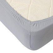 Простыня на резинке 140х200х20 цвет серый арт.4068 Простыня на резинке 140х200х20 цвет серый арт.4068
