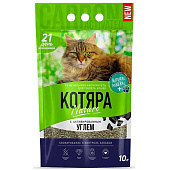 Наполнитель Котяра 10л (Всемогущие гранулы) комк.с углем