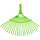 Грабли веерные стальные, 425 мм, 22 плоских зуба, эмалированные, без черенка Palisad 617705 Грабли веерные стальные, 425 мм, 22 плоских зуба, эмалированные, без черенка Palisad 617705