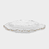 Тарелка «Сияние»,золотистая отводка, стекло, 10887639 Тарелка «Сияние»,золотистая отводка, стекло, 10887639