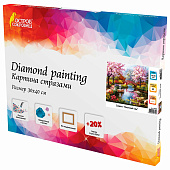 Алмазная мозаика Остров сокровищ 30х40 см, "Японский сад", на подрамнике, 662424 Алмазная мозаика Остров сокровищ 30х40 см, "Японский сад", на подрамнике, 662424