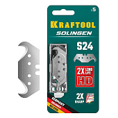 Лезвия крюковидные "дельфин", 5 шт KRAFTOOL Solingen-S24 Лезвия крюковидные "дельфин", 5 шт KRAFTOOL Solingen-S24