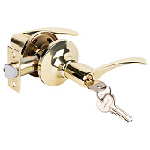  Ручка-защелка/ключ ЗВ2-01 кл/фикс (латунь/золото) MARLOK 