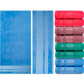 Полотенце 70х140 махровое гладкокрашеное жаккардовое Флора J-329 1624 Полотенце 70х140 махровое гладкокрашеное жаккардовое Флора J-329 1624