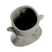 Кашпо "Голова юноши" 0,6л, серое, 27см 5545696 Кашпо "Голова юноши" 0,6л, серое, 27см 5545696