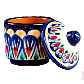 Баночка для специй Риштанская Керамика "Узоры" 100мл 9093592 Баночка для специй Риштанская Керамика "Узоры" 100мл 9093592