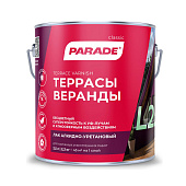  Лак алкидно-уретановый  Террасы & Веранды Матовый PARADE L25 2,5л 