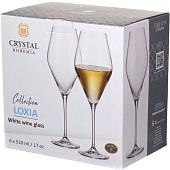  Набор рюмок для белого вина Crystal Bohemia Loxia, 510 мл (2 шт) БСС0395 