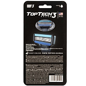  Станок для бритья TOPTECH 3 RAZOR MAN PROFESSIONAL +2 кассеты (совместимы с Мак3) 