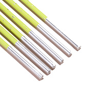  Набор свечей в торт, 6 штук "Исполнение желаний", 15 см, салатовый   9785819 