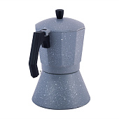 Кофеварка гейзерная 600мл (12 порций) из алюминия 2519GR Кофеварка гейзерная 600мл (12 порций) из алюминия 2519GR