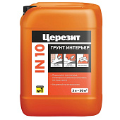 Грунт интерьерный IN 10 5л Морозостойкий /Церезит Грунт интерьерный IN 10 5л Морозостойкий /Церезит