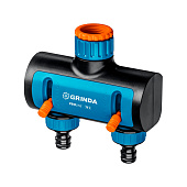 Поливочный распределитель 3/4" - 1"GRINDA TS-2, двухканальный с внутренней резьбой,8-426312 Поливочный распределитель 3/4" - 1"GRINDA TS-2, двухканальный с внутренней резьбой,8-426312