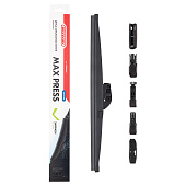  Щетка стеклоочистителя каркасная зимняя SKYWAY MAX PRESS 6 адаптеров в коробке 35см/14" 