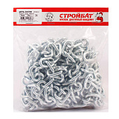 Цепь оцинк. DIN 766 короткое звено 5мм 5м/уп. Цепь оцинк. DIN 766 короткое звено 5мм 5м/уп.