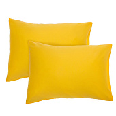 Набор наволочек 70х70 трикотаж лимонный Набор наволочек 70х70 трикотаж лимонный