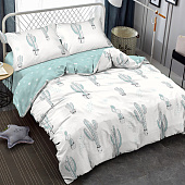 Комплект постельного белья Buenas noches BZ QR Tropican, евро, сатин Комплект постельного белья Buenas noches BZ QR Tropican, евро, сатин