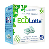 Таблетки для посудомоечных машин ECOLOTTA All-in-1 60 таб.