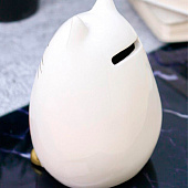 Копилка керамическая Sleepy cat white