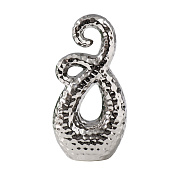  Фигурка керамика «Абстракция. Щупальца», серебро, 12.5х7х25 см 