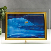 Фоторамка 10х15 GT 134/G стекло с золотом 7046296 Фоторамка 10х15 GT 134/G стекло с золотом 7046296