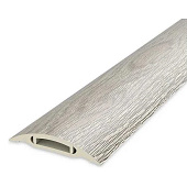  Порог пластик 42ммх1,6м с монт.каналом №208 Дуб мокко/Идеал 