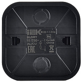 Выключатель накладной 1 клавиша, цвет сталь, с подсветкой, IEK GLORY Выключатель накладной 1 клавиша, цвет сталь, с подсветкой, IEK GLORY