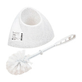  Ёршик туалетный с подставкой Блеск уголок Мраморный (20) М5012 