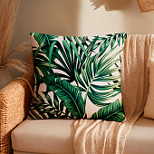 Наволочка 40х40 декоративная Этель Тропики велюр, полиэстер, 5751294 Наволочка 40х40 декоративная Этель Тропики велюр, полиэстер, 5751294