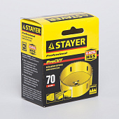 Коронка 70мм биметал.универсал./STAYER "PROFESSIONAL Коронка 70мм биметал.универсал./STAYER "PROFESSIONAL
